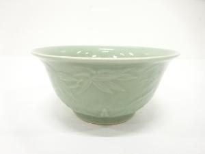 青磁　竹笹　菓子鉢